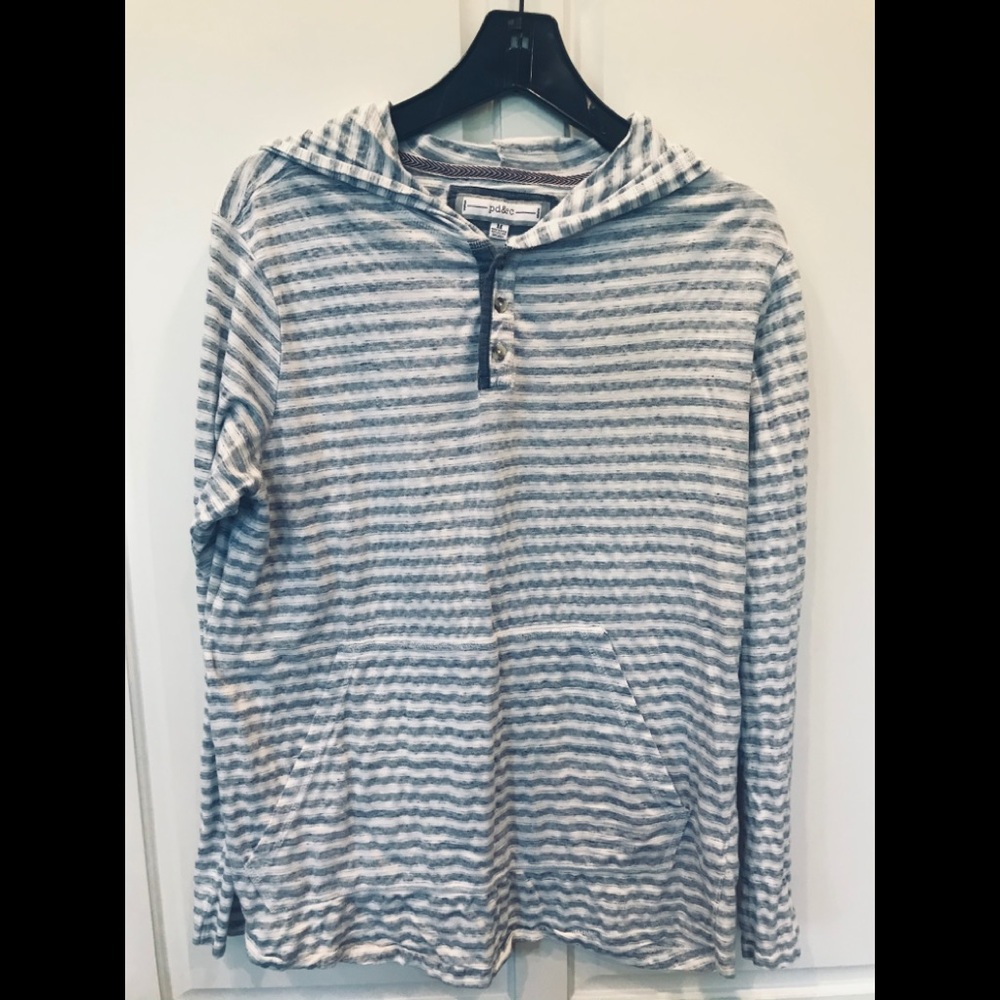 PD&C blue striped hoodie